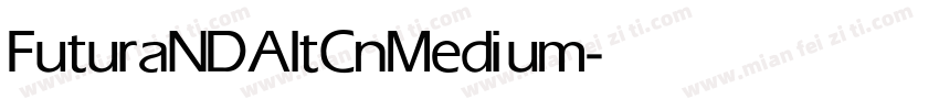 FuturaNDAltCn Medium字体转换